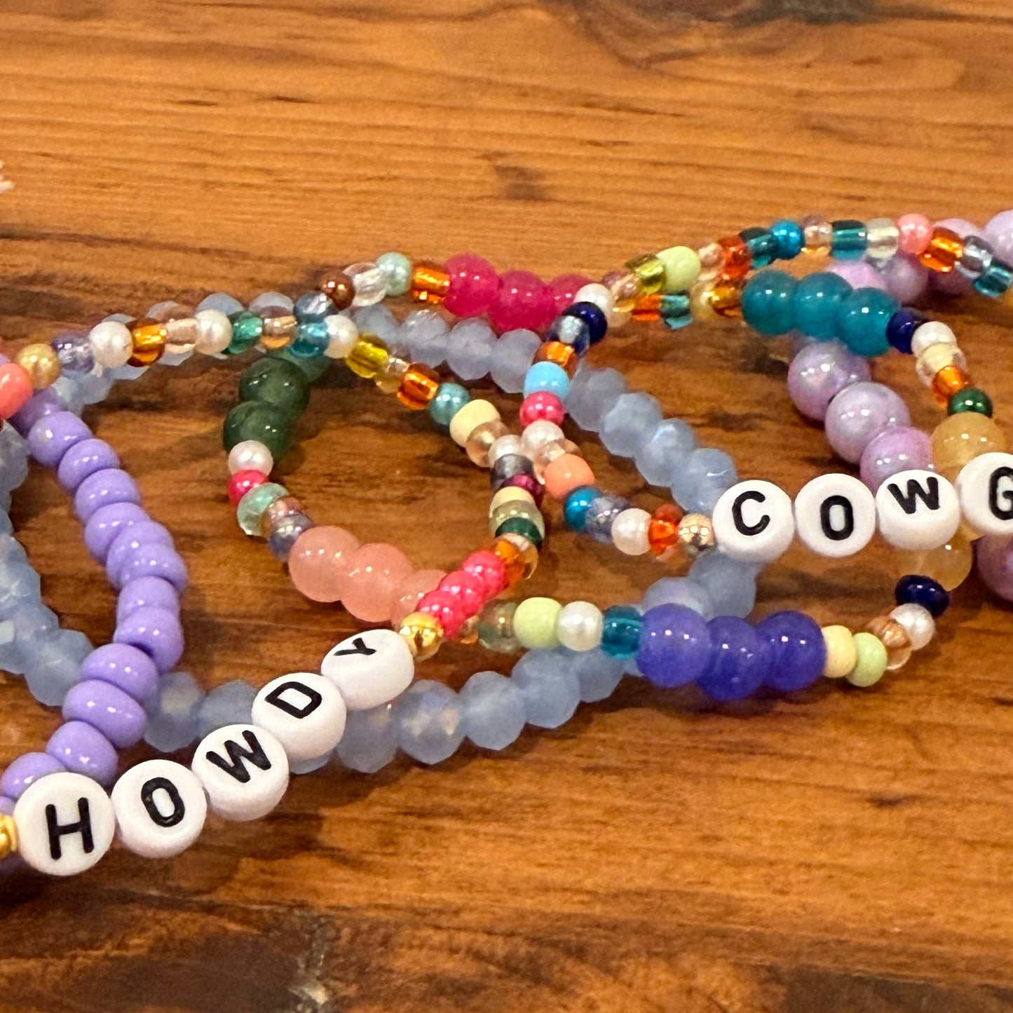 Howdy Cowgirl Stretch Bracelet Stack