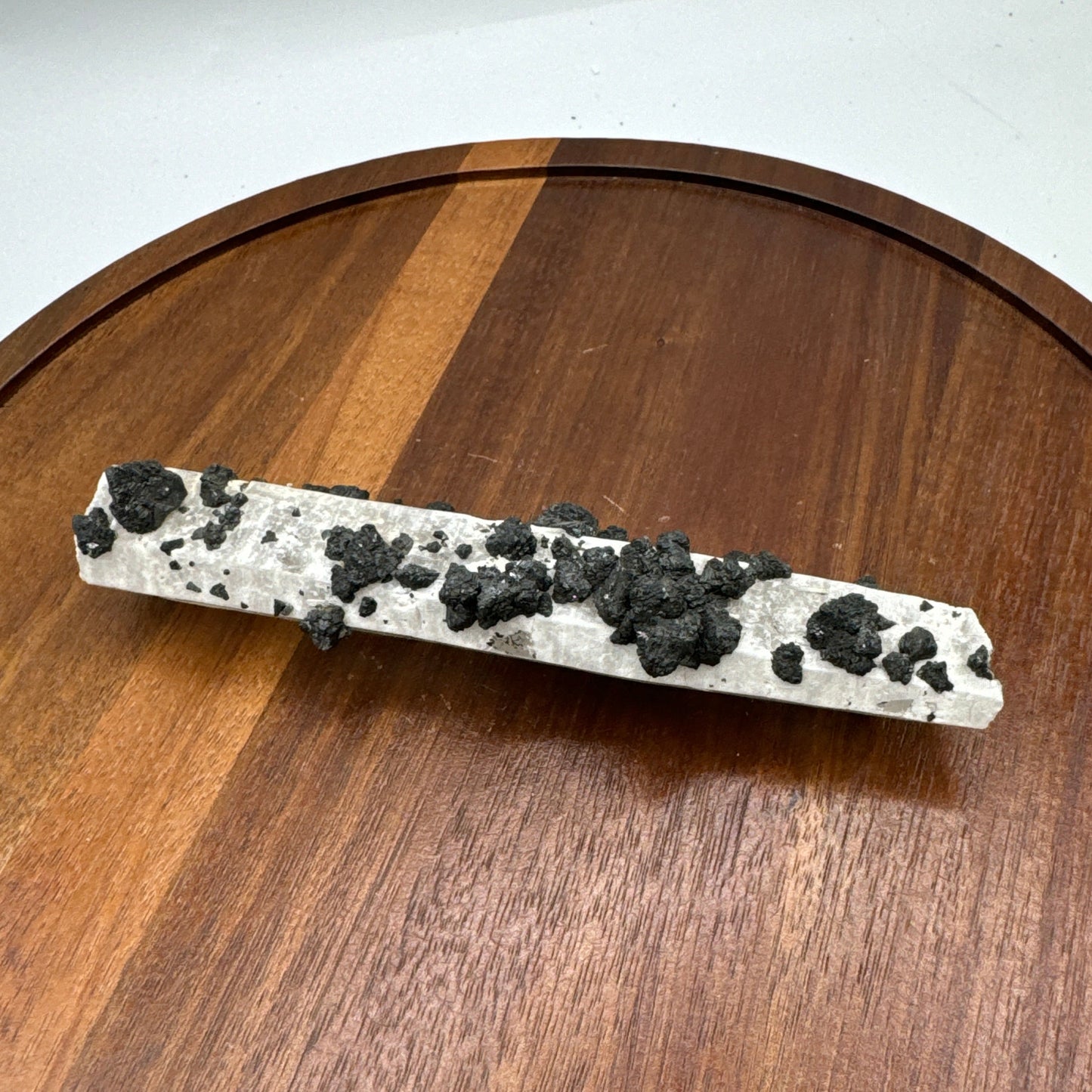 Quartz with Hematite Rosette Wand 3 - Luxe Collection
