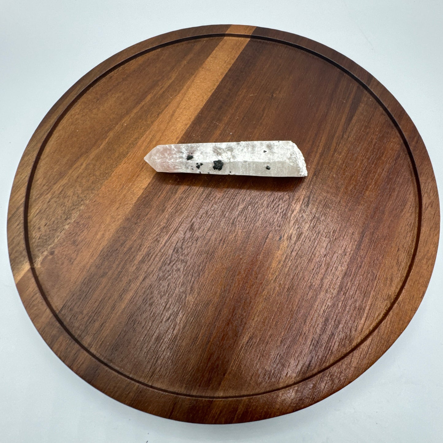 Quartz with Hematite Rosette Wand 1 - Luxe Collection