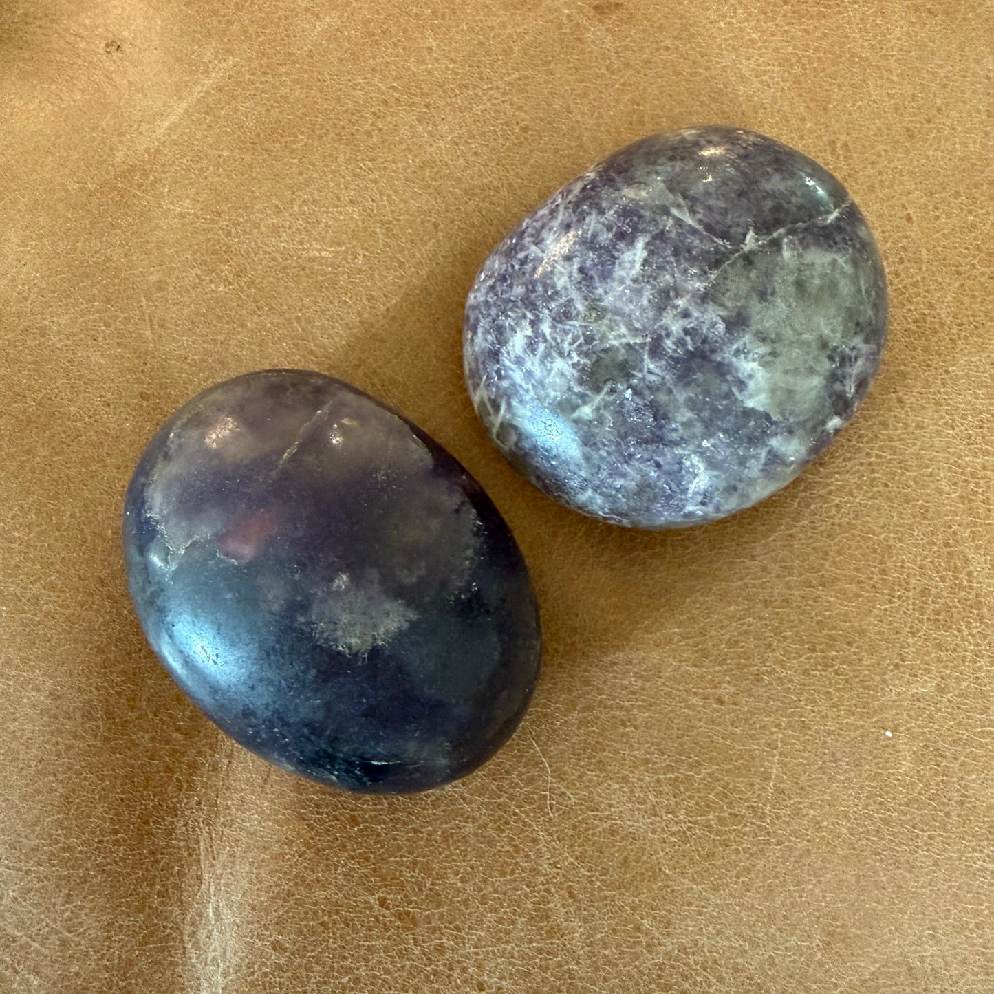 Lepidolite Palm Stones