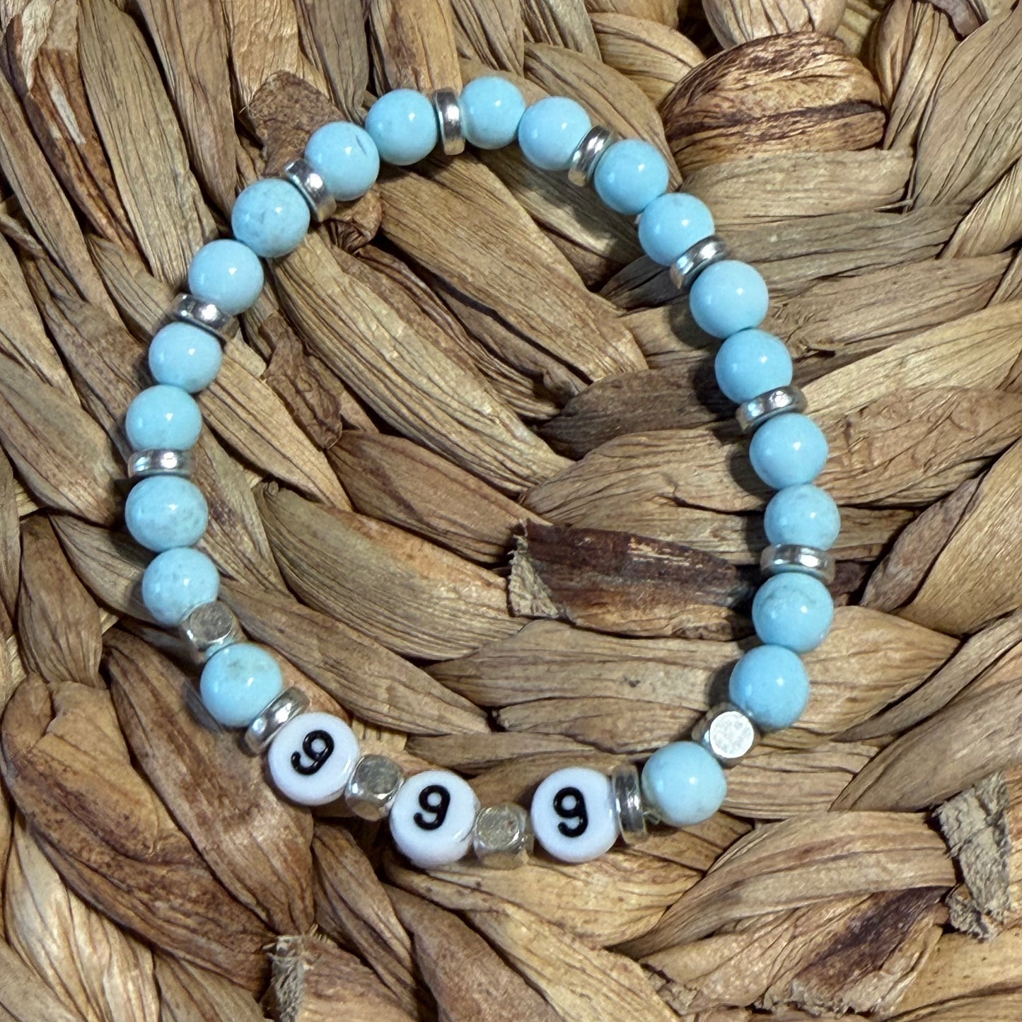 Angel Number Crystal Beaded Bracelets