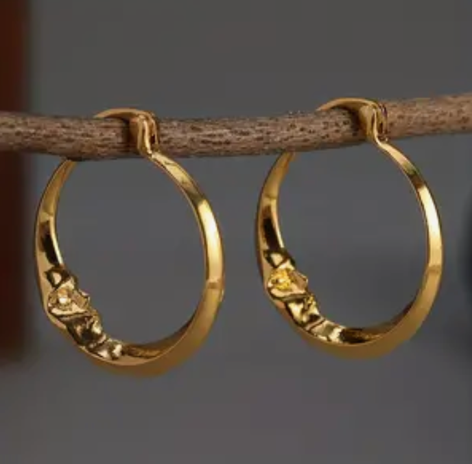 Crescent Moon Hoop