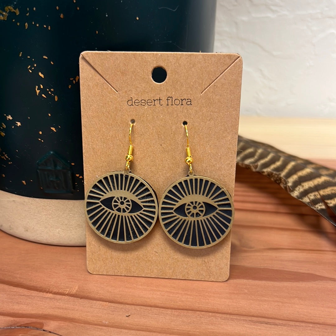 Evil Eye Radiance Clay Earrings
