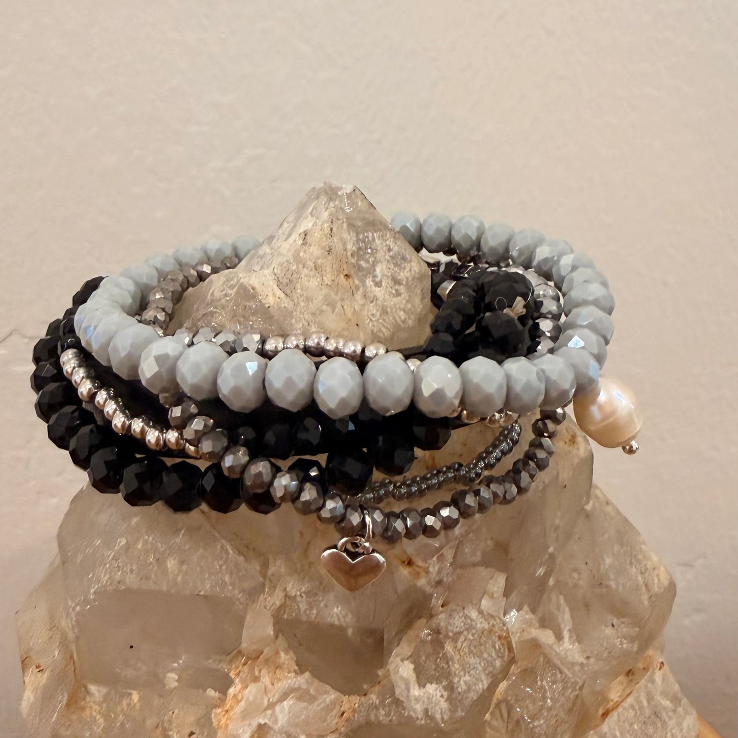 Goth Girl Stretch Bracelet Stack
