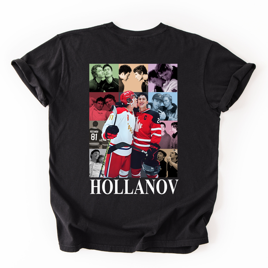 Hollanov Photo Collage Heated Rivalry Graphic Tee