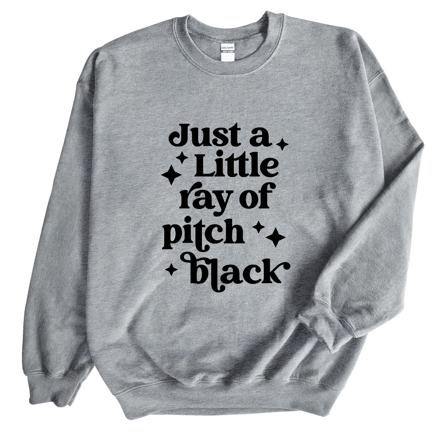 Just a Little Ray of Pitch Black Crew Neck