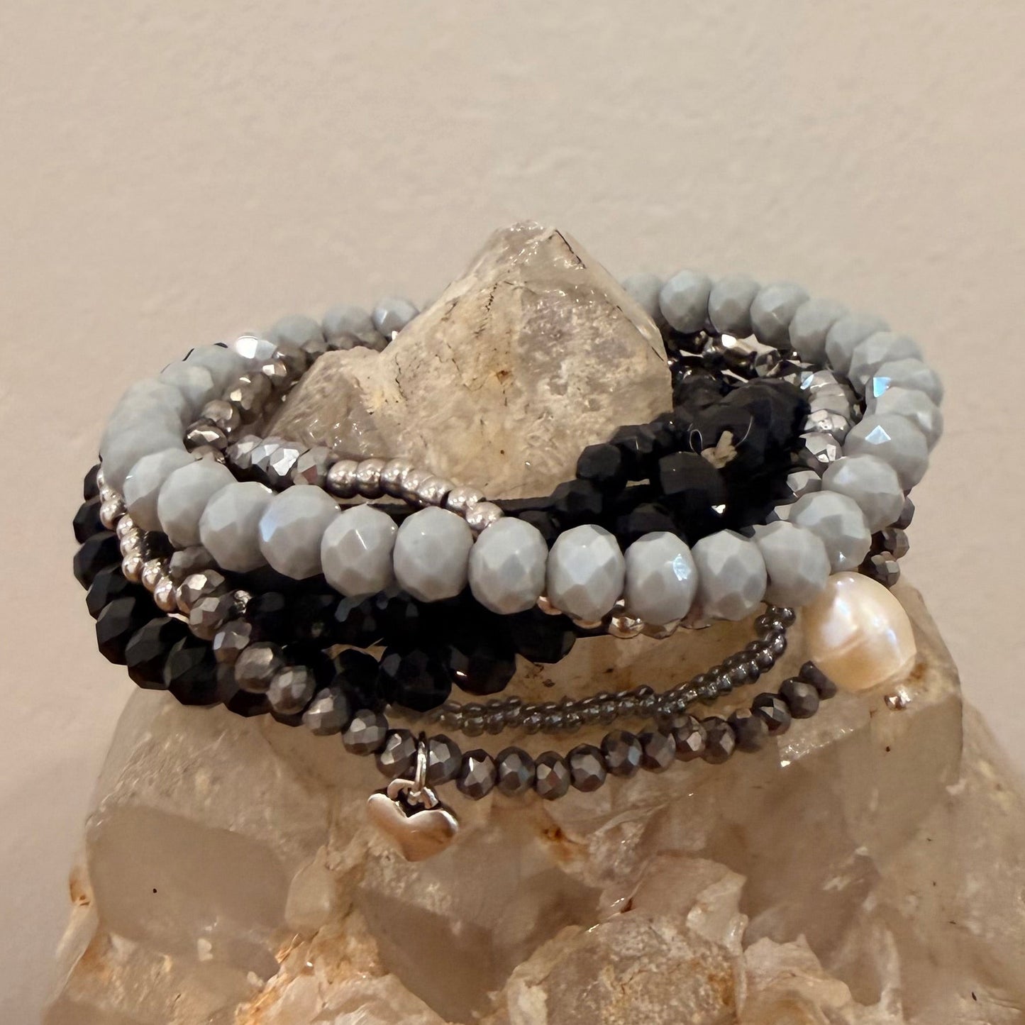 Goth Girl Stretch Bracelet Stack