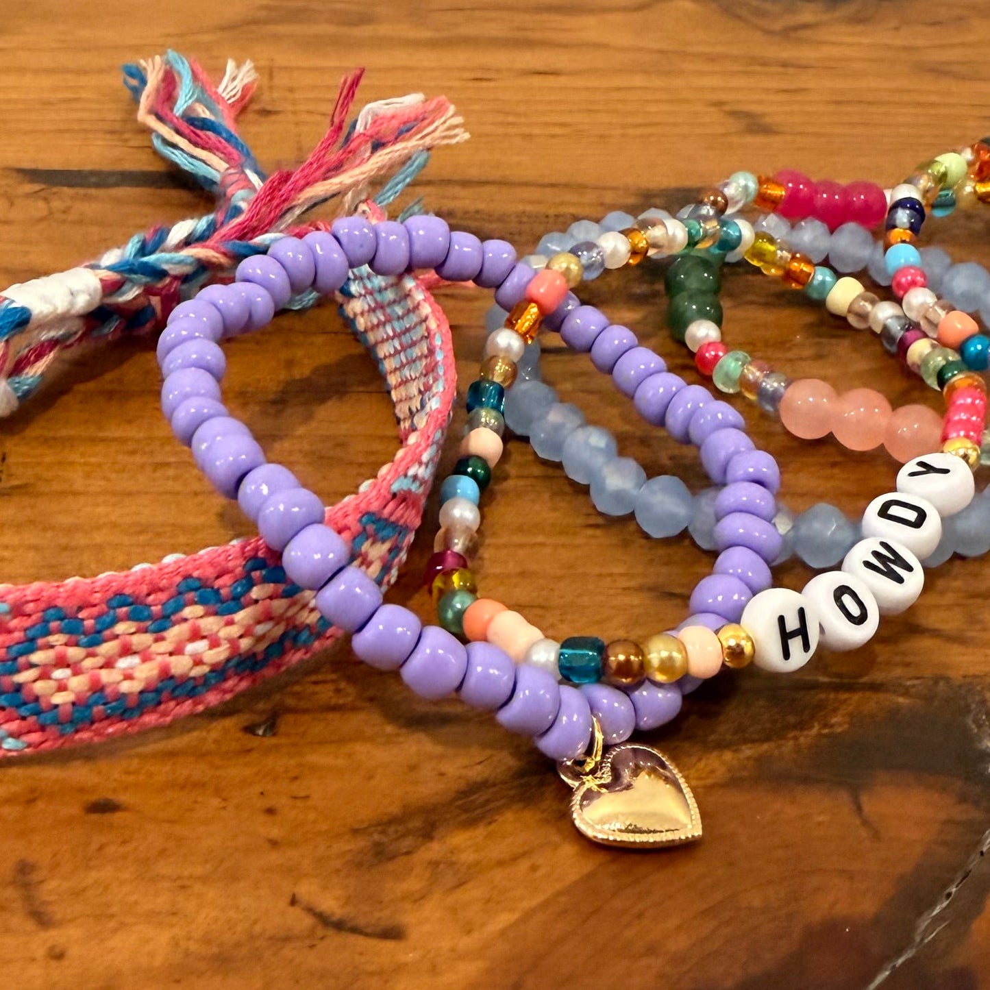 Howdy Cowgirl Stretch Bracelet Stack