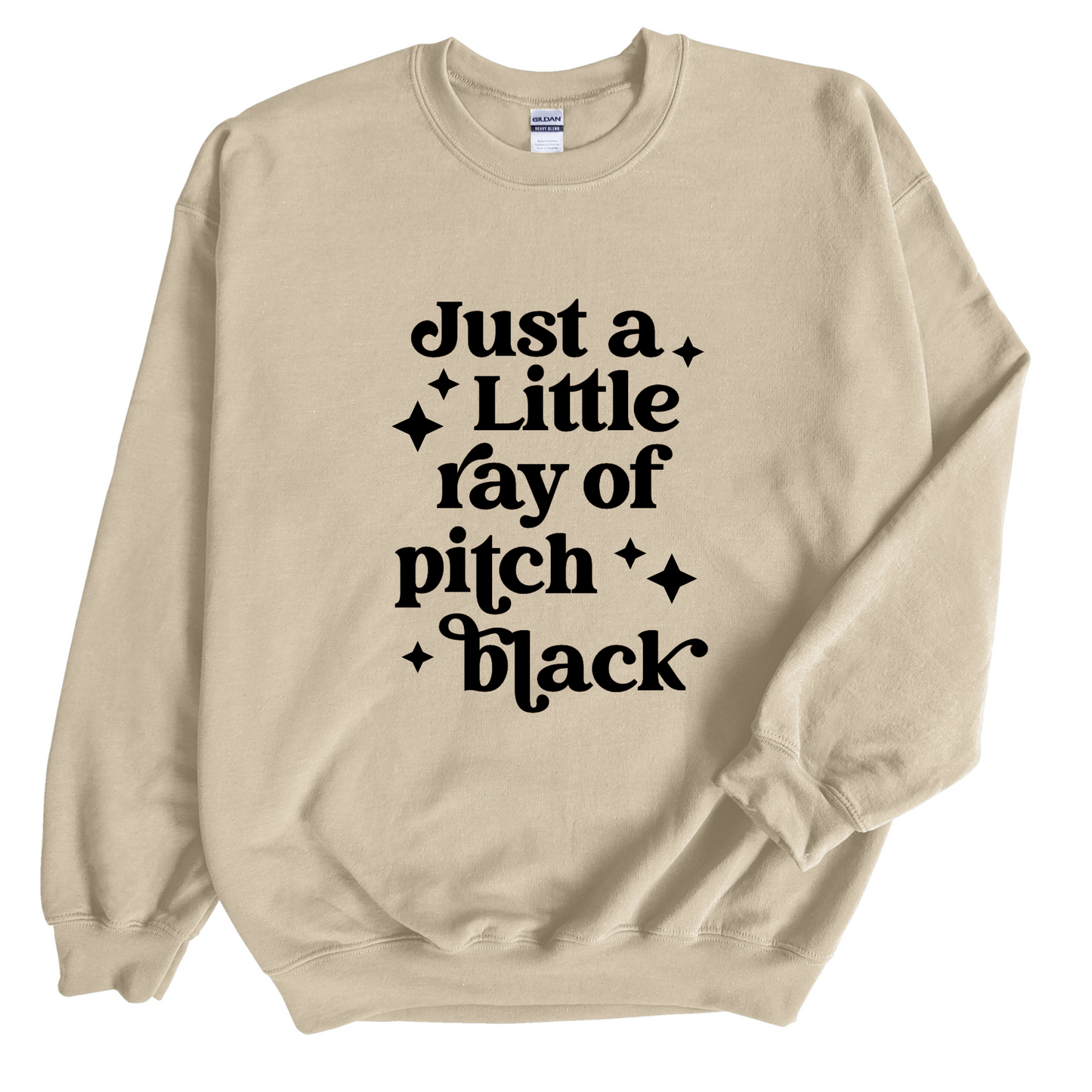 Just a Little Ray of Pitch Black Crew Neck