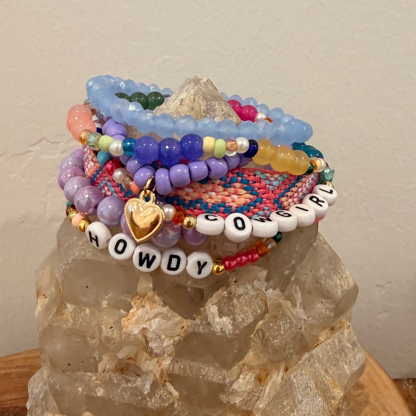 Howdy Cowgirl Stretch Bracelet Stack