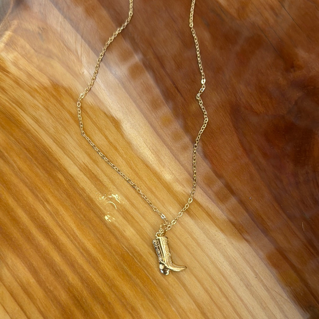 Western Boot Necklace
