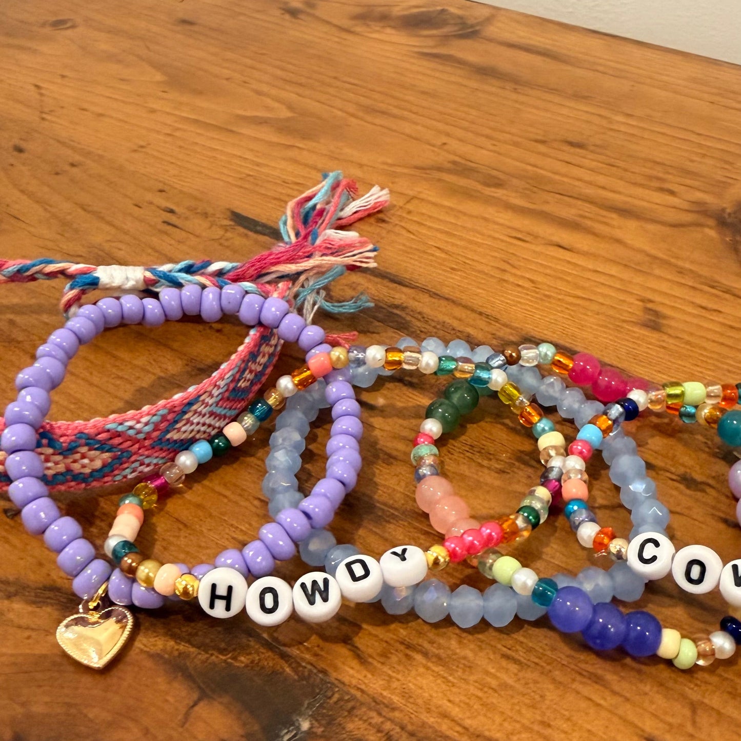 Howdy Cowgirl Stretch Bracelet Stack