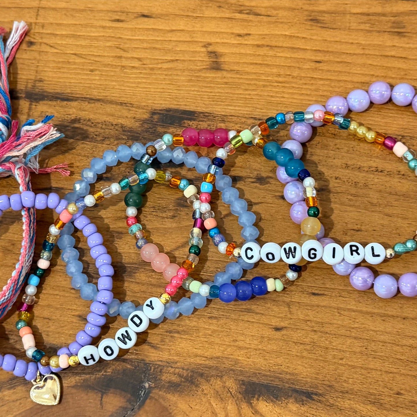 Howdy Cowgirl Stretch Bracelet Stack