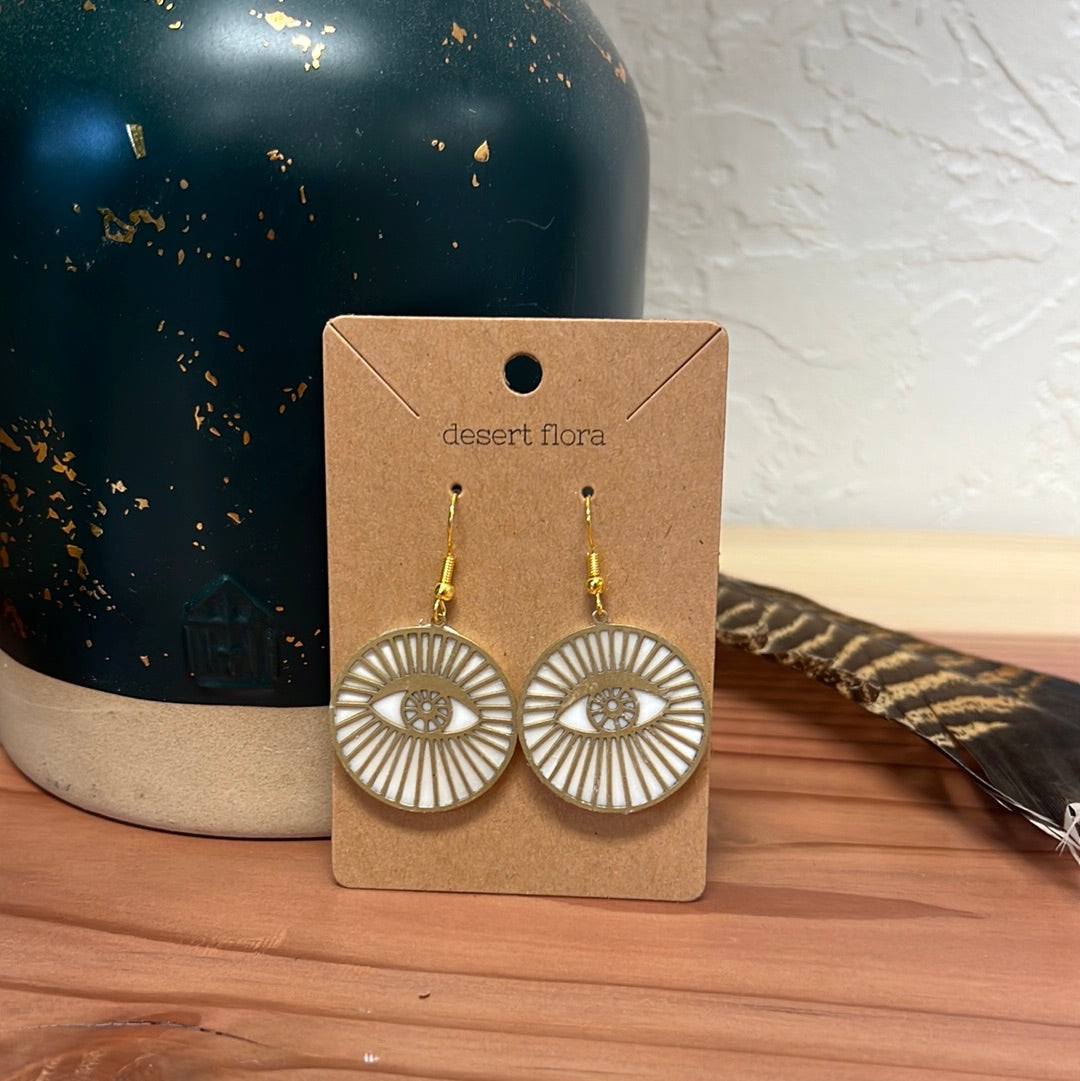 Evil Eye Radiance Clay Earrings