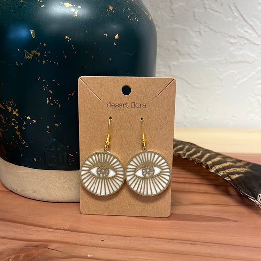 Evil Eye Radiance Clay Earrings