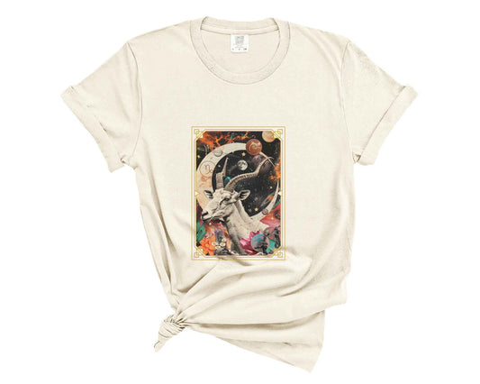 Capricorn Zodiac Collage Graphic Tee