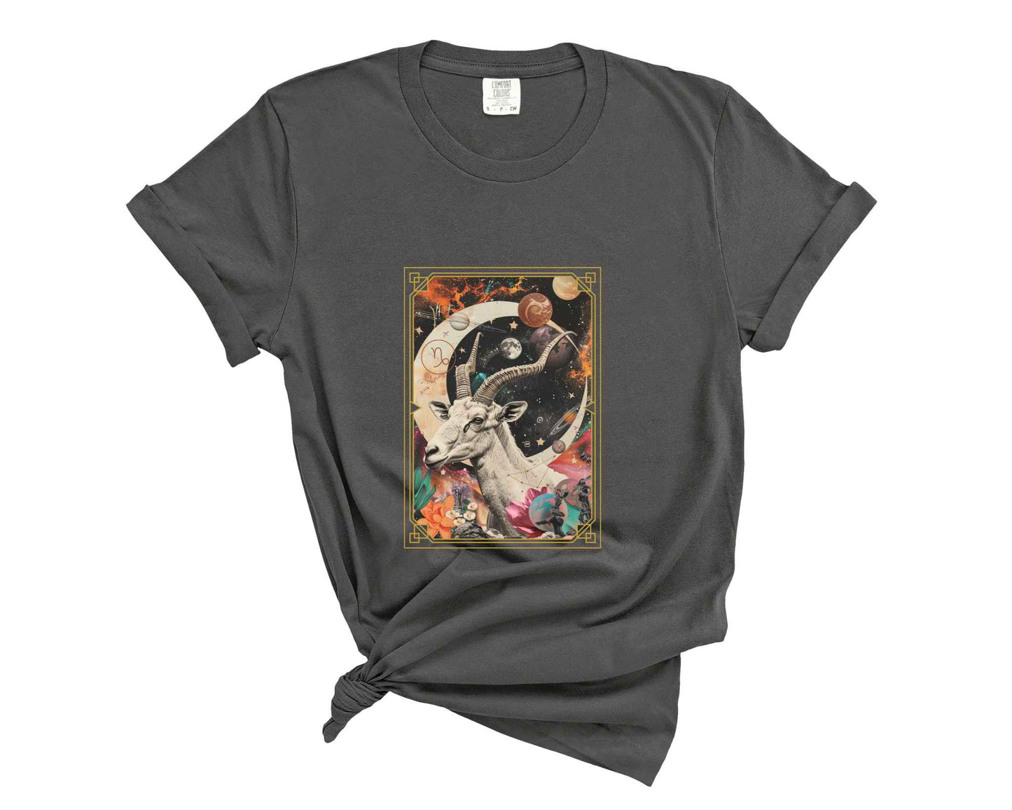 Capricorn Zodiac Collage Graphic Tee