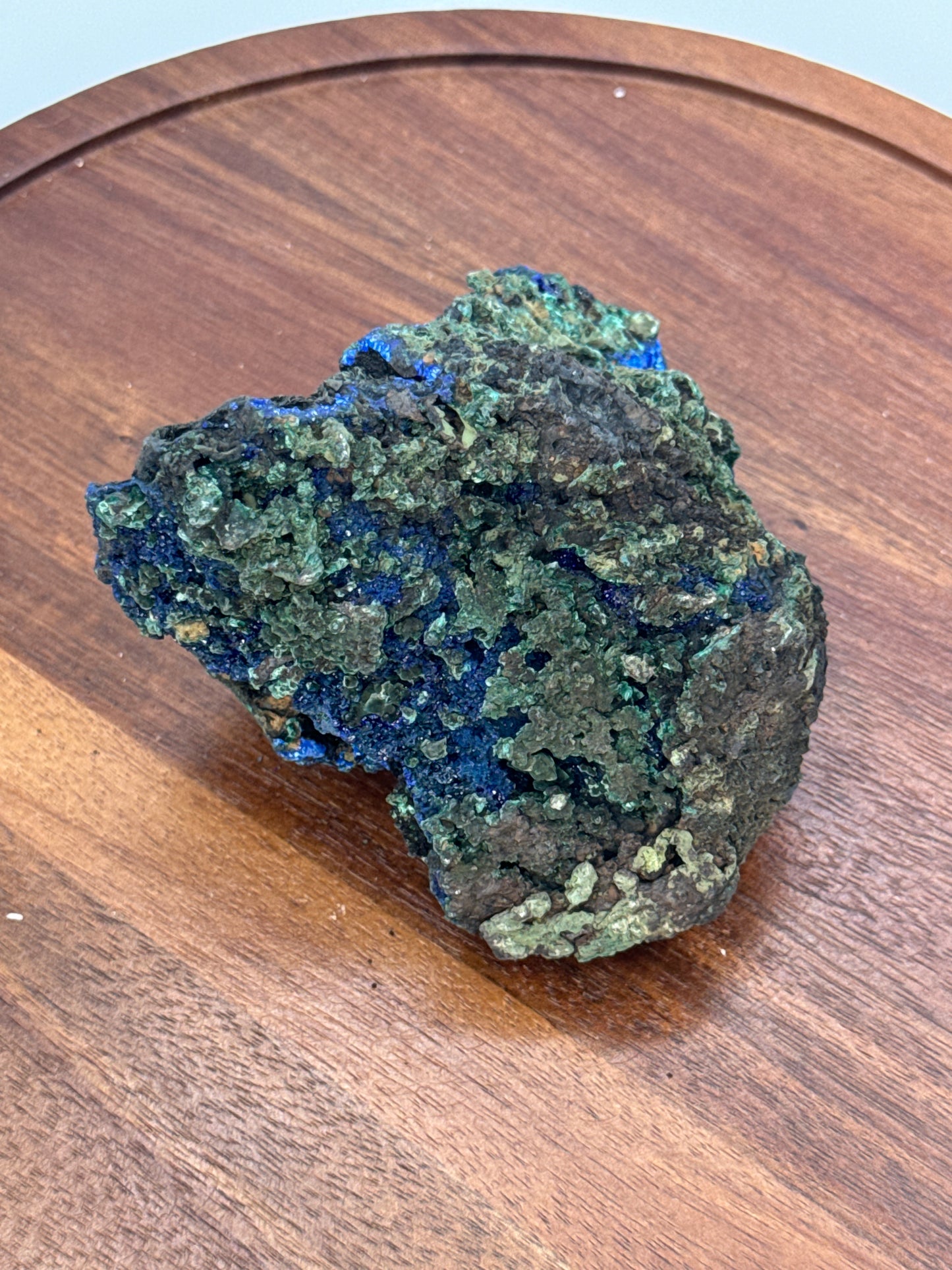 Azurite in Malachite Cluster 1 - Luxe Collection