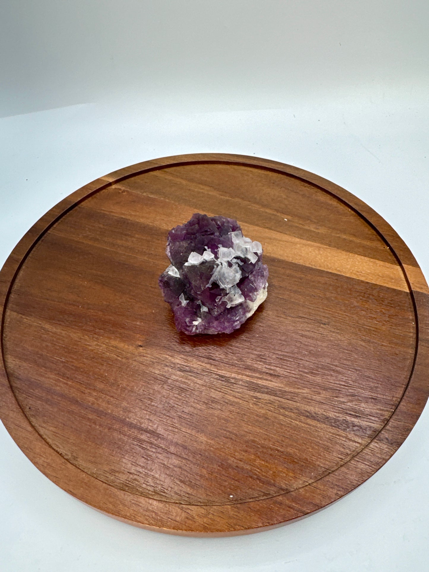 Purple & Clear Cubic Fluorite Specimen - Luxe Collection