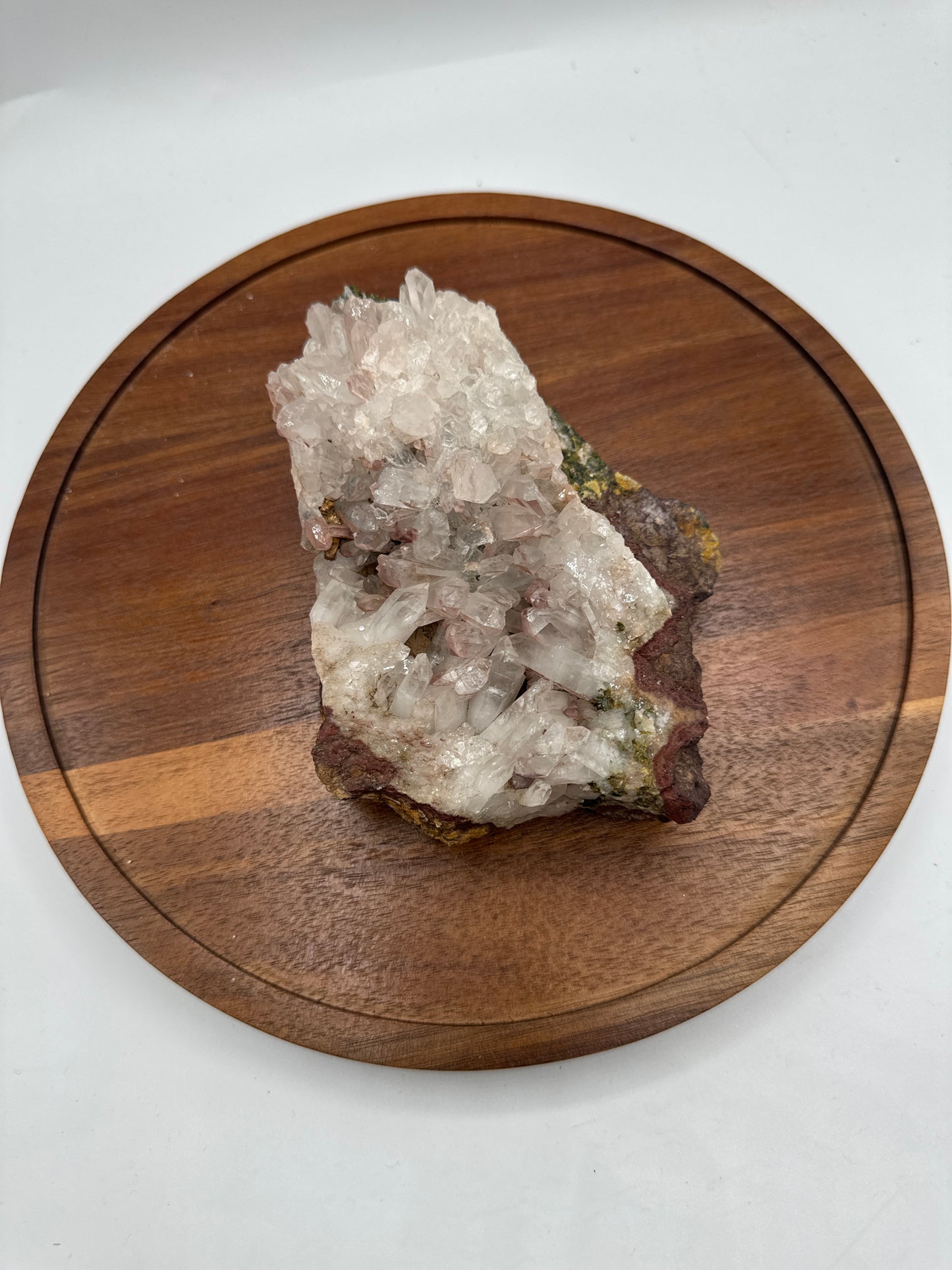 Pink Lithium Quartz with Epidote - Luxe Collection