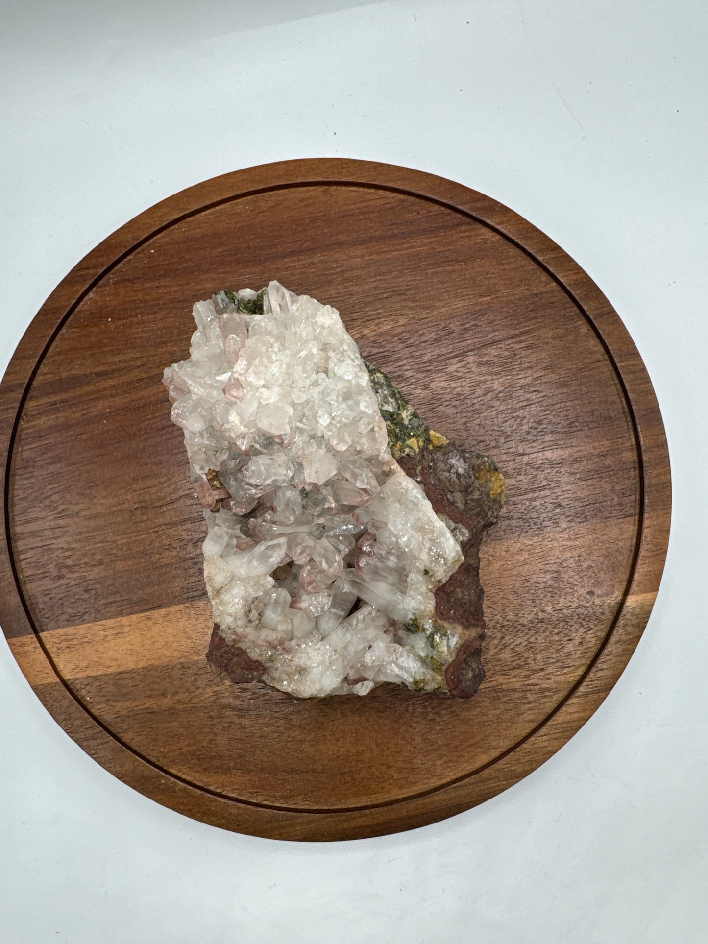 Pink Lithium Quartz with Epidote - Luxe Collection