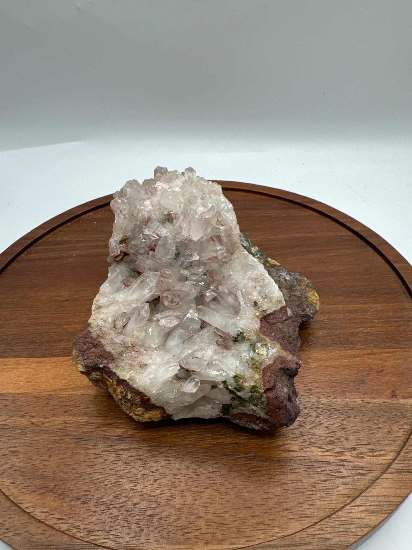 Pink Lithium Quartz with Epidote - Luxe Collection