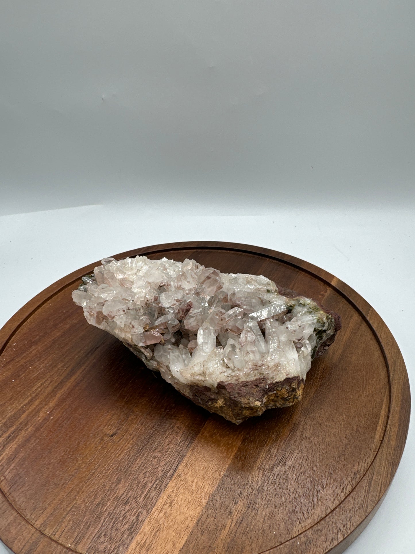 Pink Lithium Quartz with Epidote - Luxe Collection