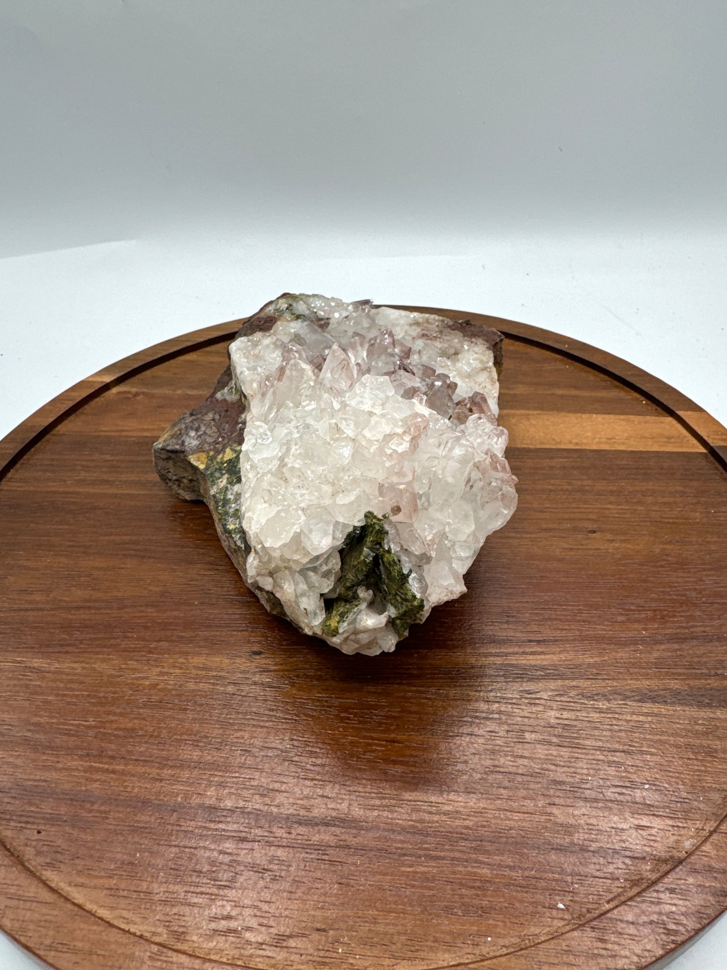 Pink Lithium Quartz with Epidote - Luxe Collection