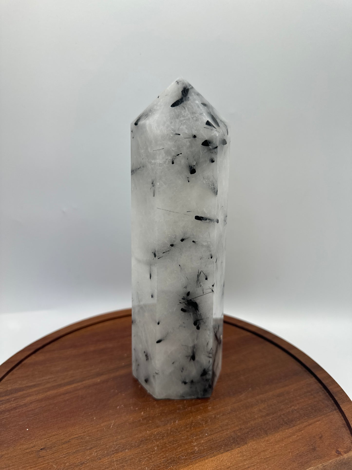 Rutile Tourmaline in Quartz Tower- XL - Luxe Collection