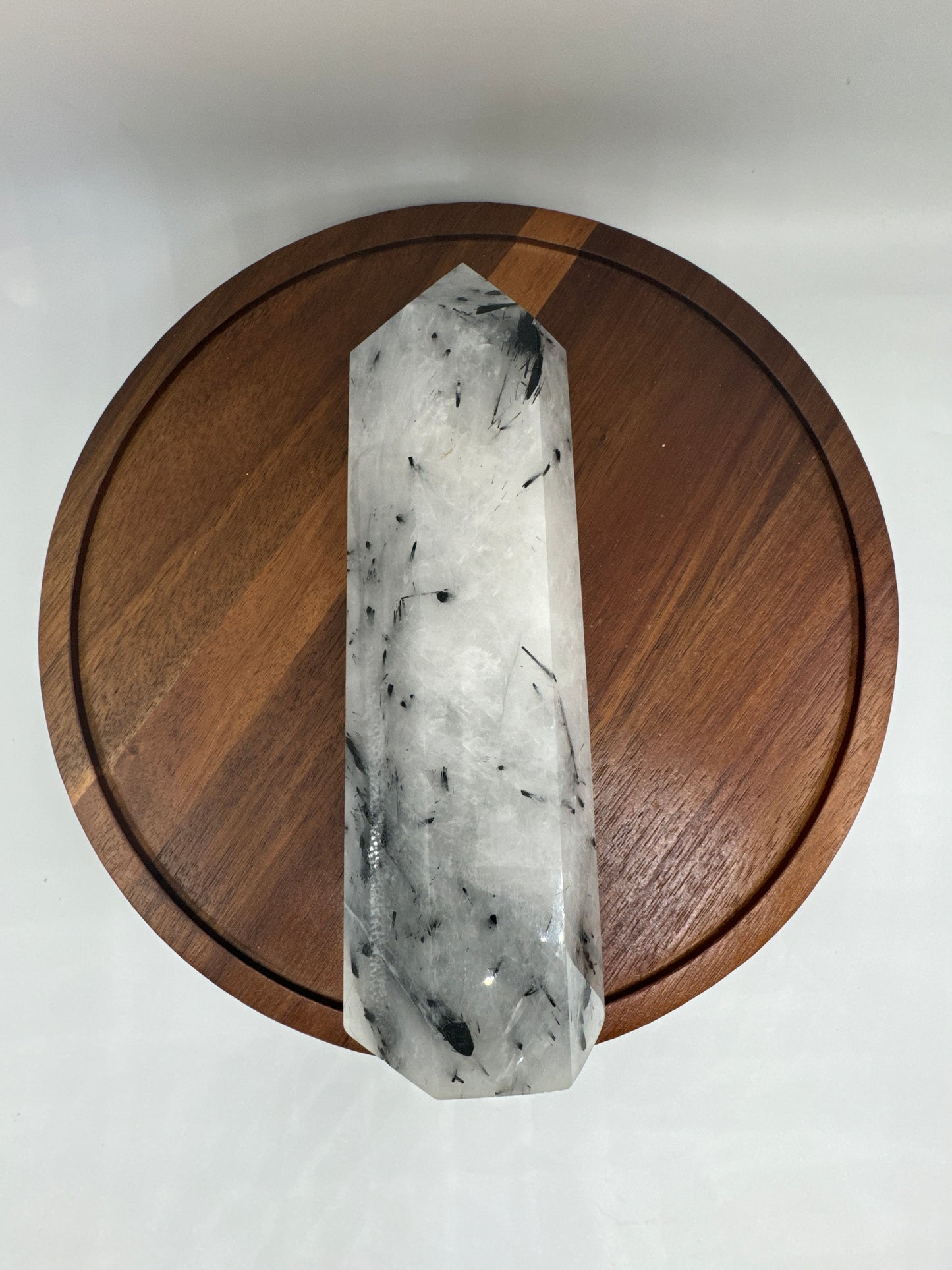 Rutile Tourmaline in Quartz Tower- XL - Luxe Collection