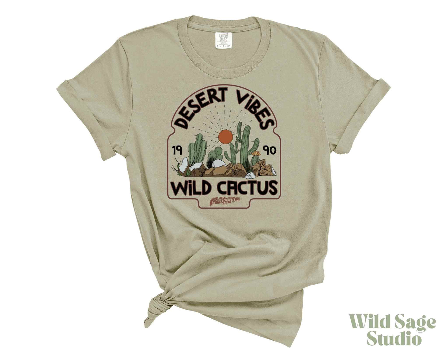 Desert Vibes and Wild Cactus Graphic Tee