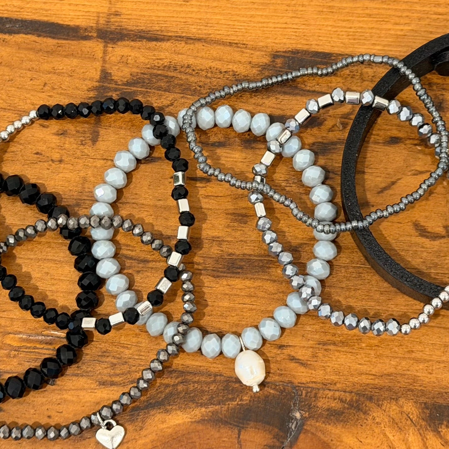 Goth Girl Stretch Bracelet Stack