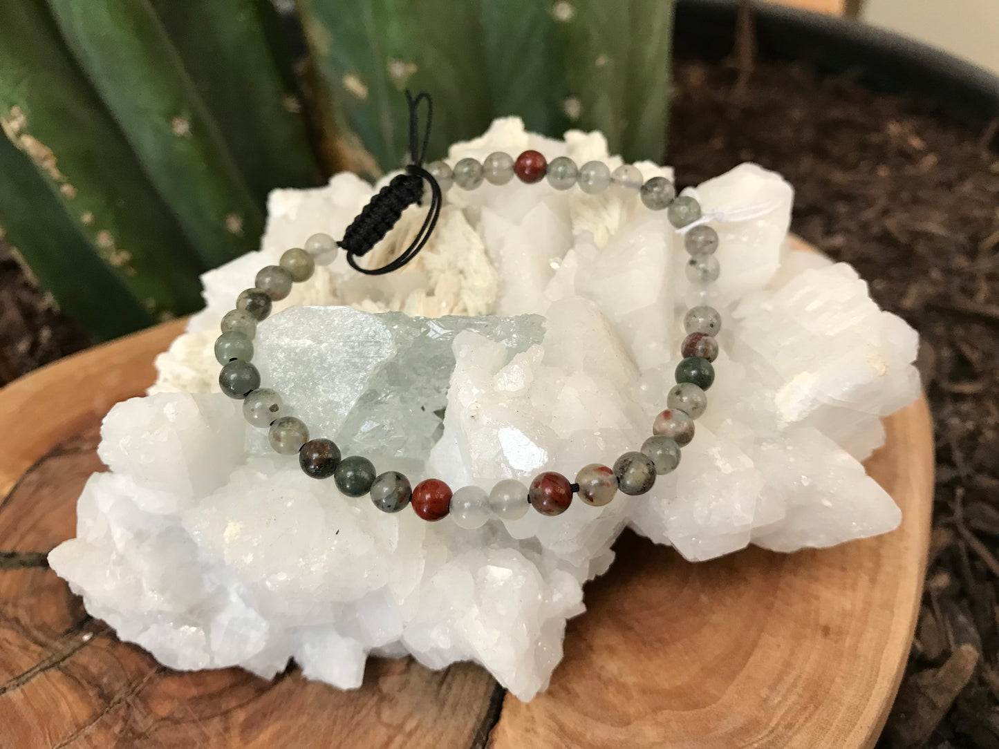 Adjustable Crystal Beaded Bracelets- 4mm Round Beads