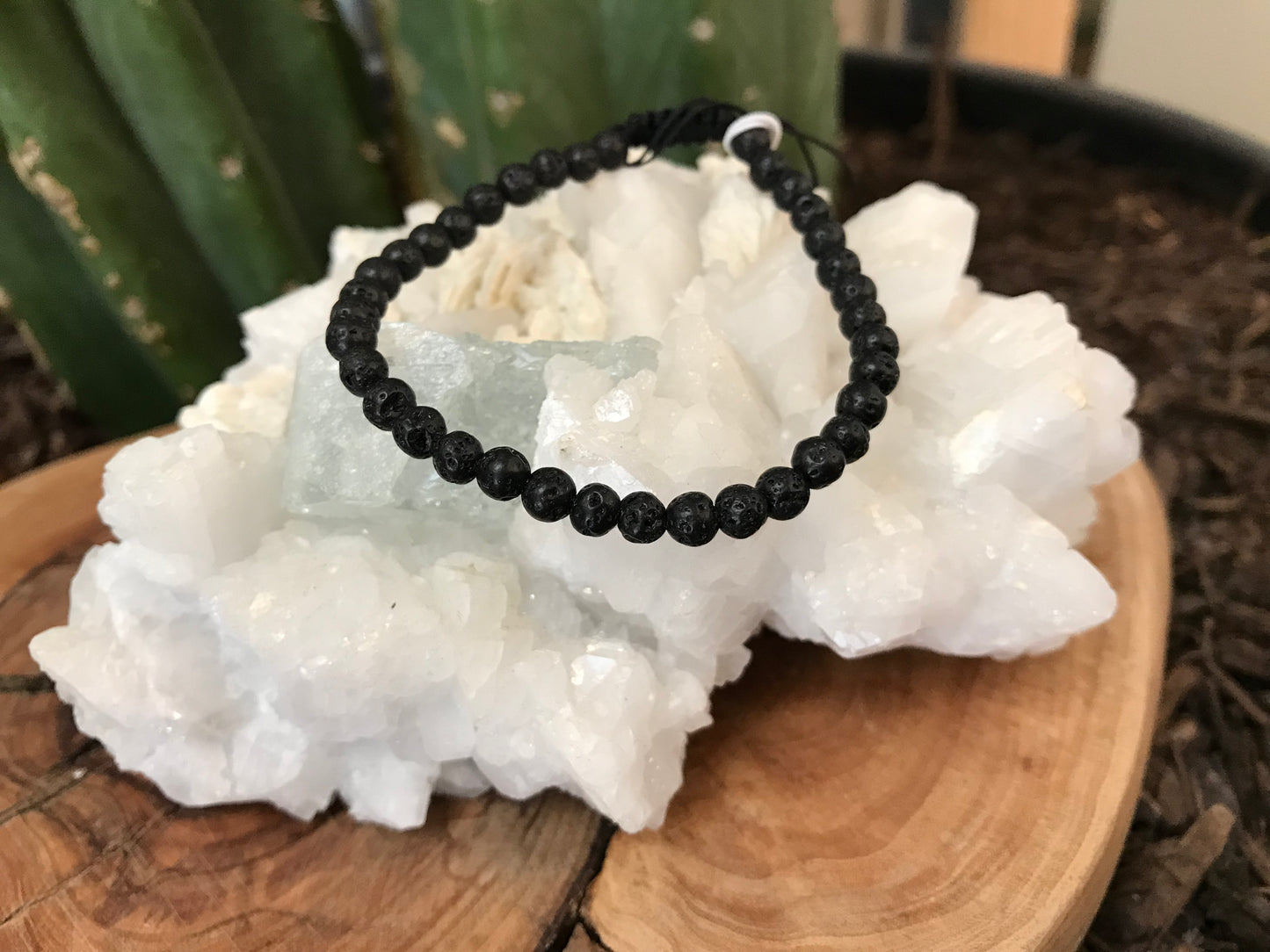 Adjustable Crystal Beaded Bracelets- 4mm Round Beads