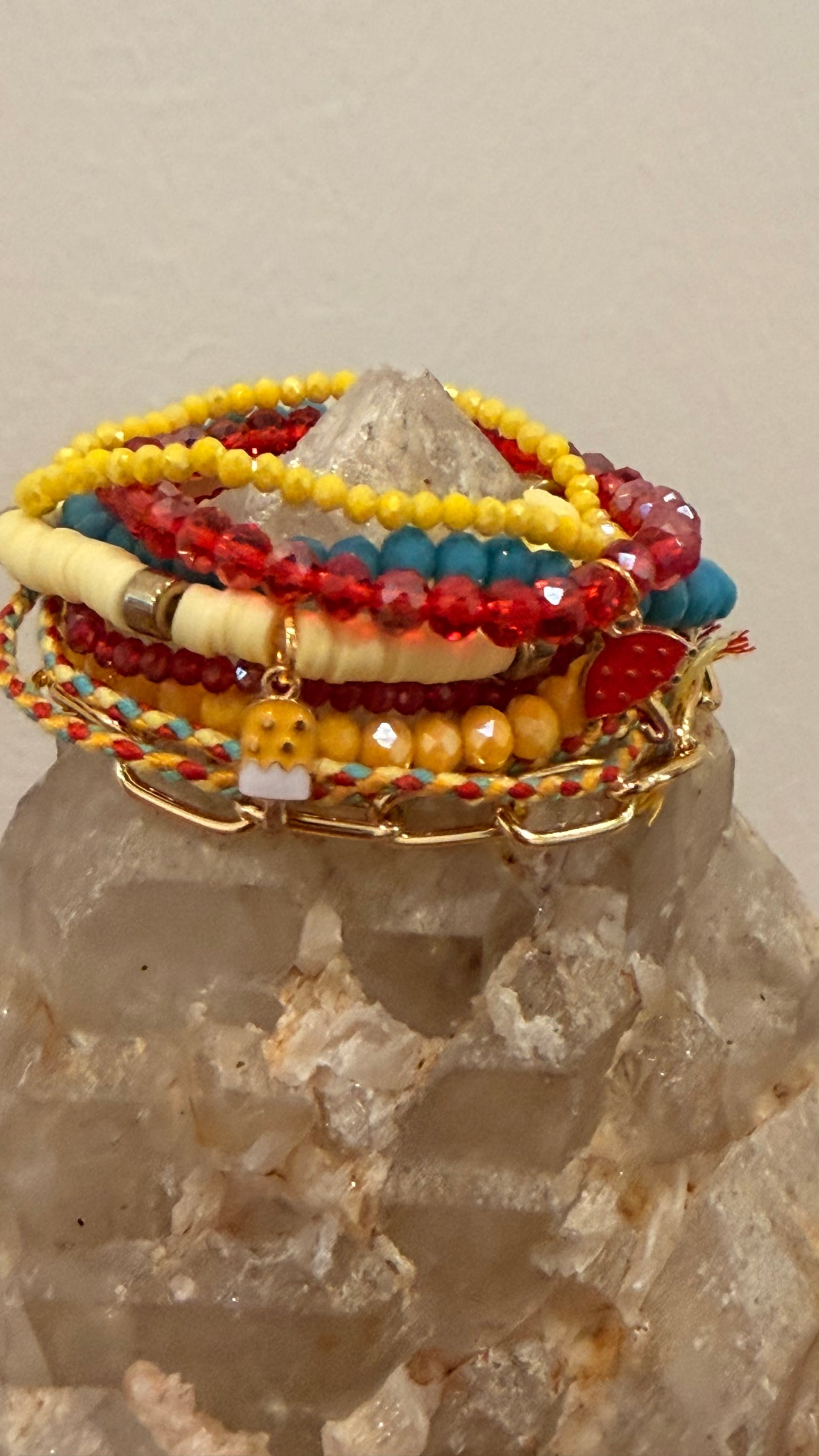 Primary Colors Stretch Bracelet Stack