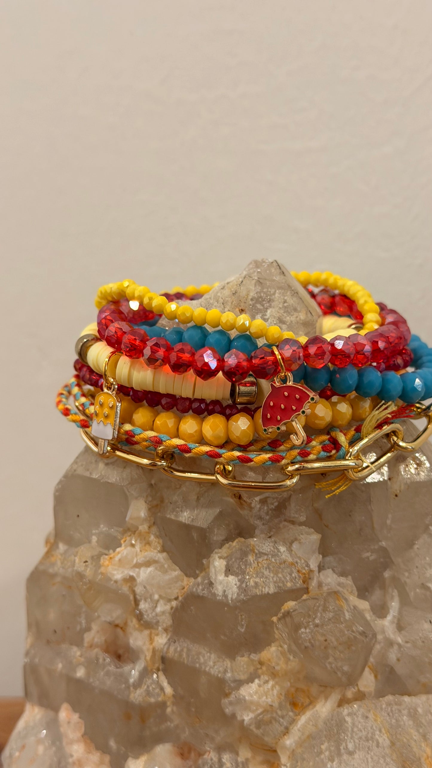 Primary Colors Stretch Bracelet Stack