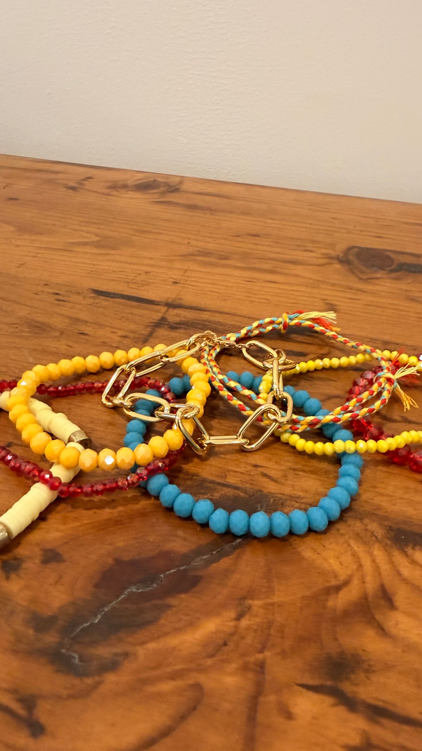 Primary Colors Stretch Bracelet Stack