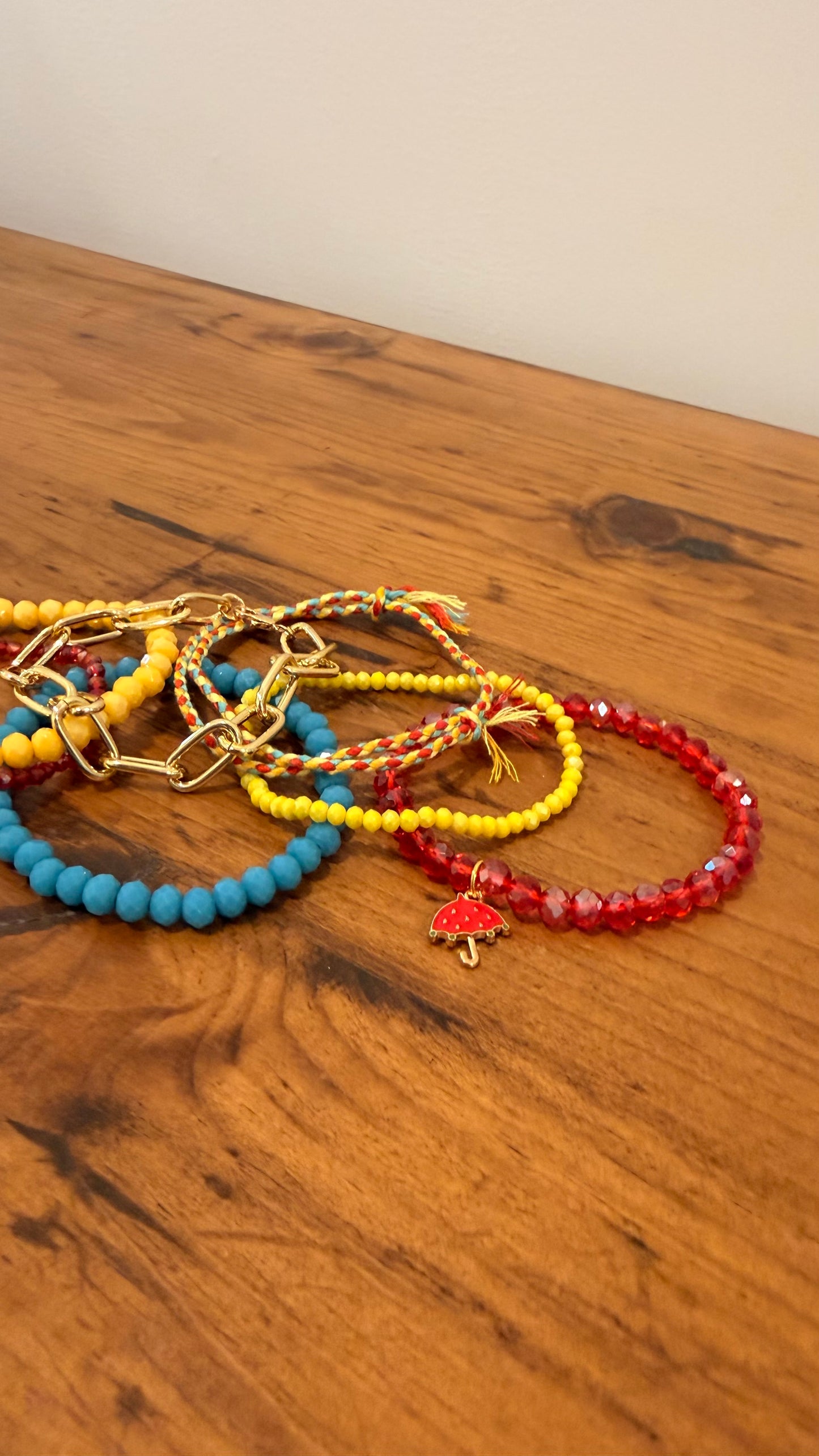 Primary Colors Stretch Bracelet Stack