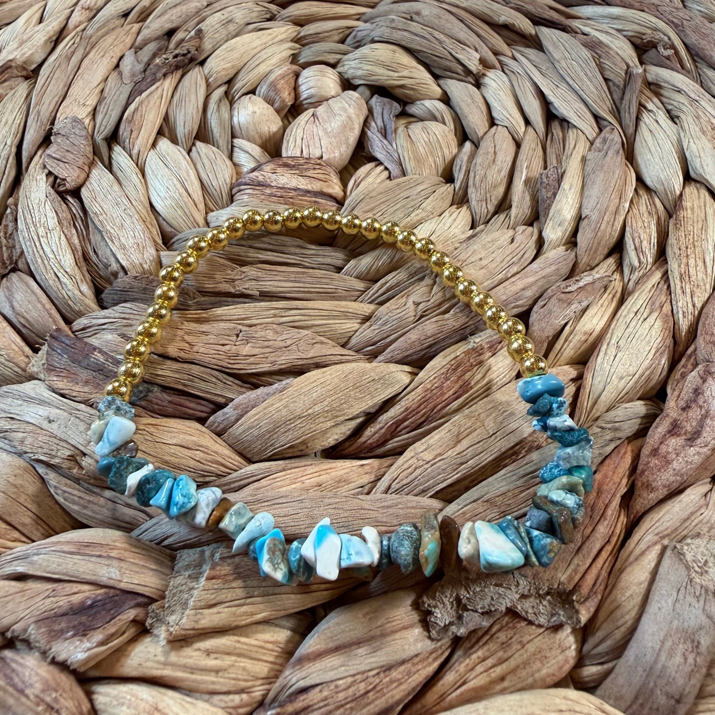 Larimar Beaded Bracelet