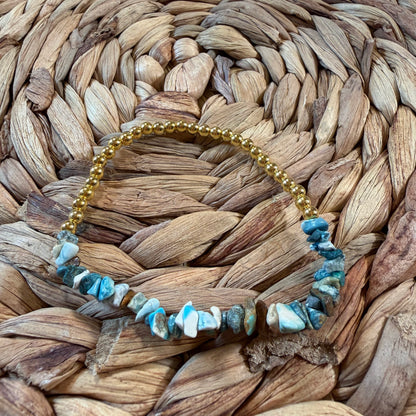 Larimar Beaded Bracelet