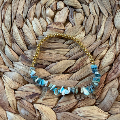 Larimar Beaded Bracelet