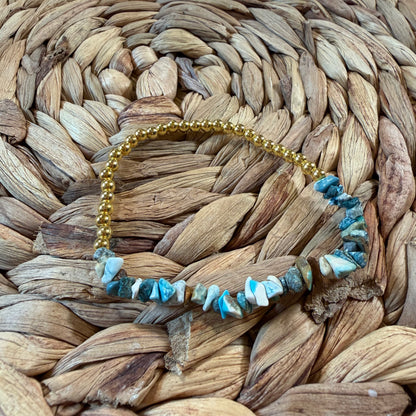 Larimar Beaded Bracelet