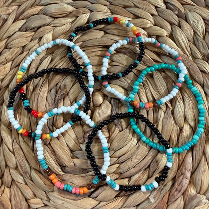 Western Turquoise Howlite Handmade Stretch Bracelets