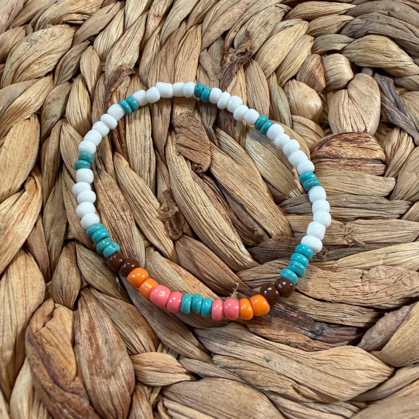 Western Turquoise Howlite Handmade Stretch Bracelets
