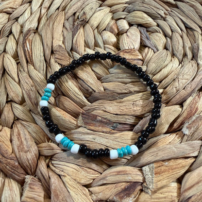 Western Turquoise Howlite Handmade Stretch Bracelets