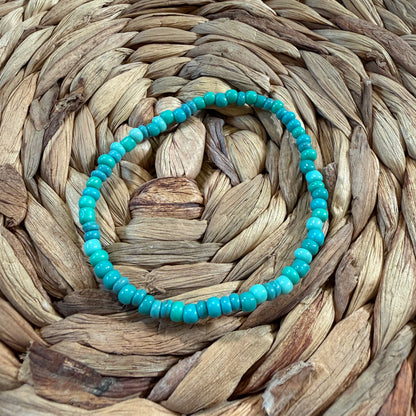 Western Turquoise Howlite Handmade Stretch Bracelets