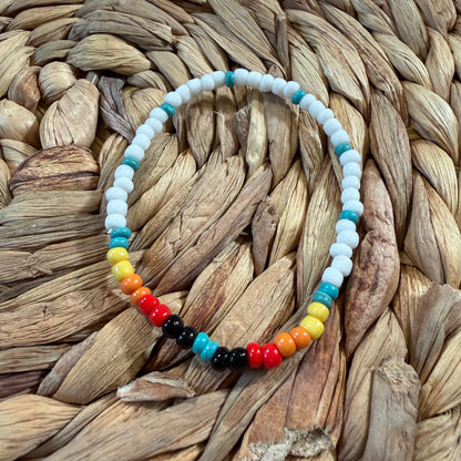 Western Turquoise Howlite Handmade Stretch Bracelets