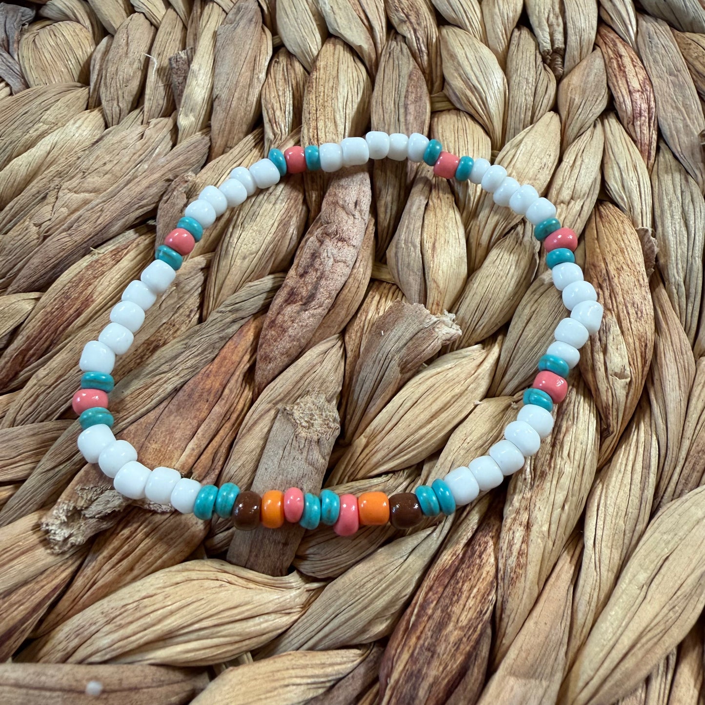 Western Turquoise Howlite Handmade Stretch Bracelets