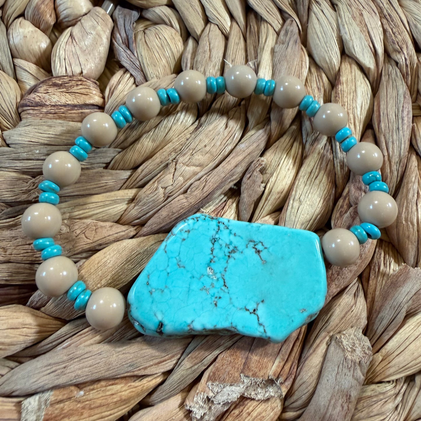 Western Turquoise Howlite Handmade Stretch Bracelets Part Three