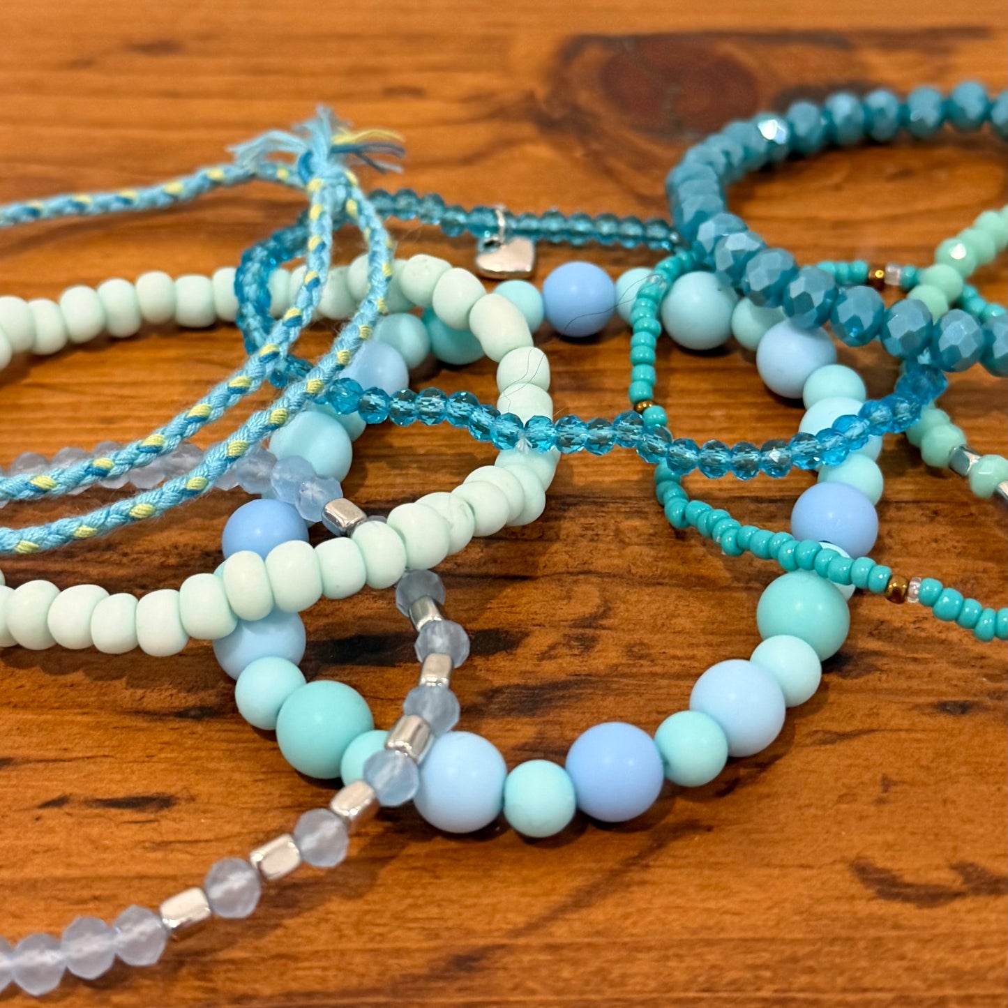 Minted Stretch Bracelet Stack